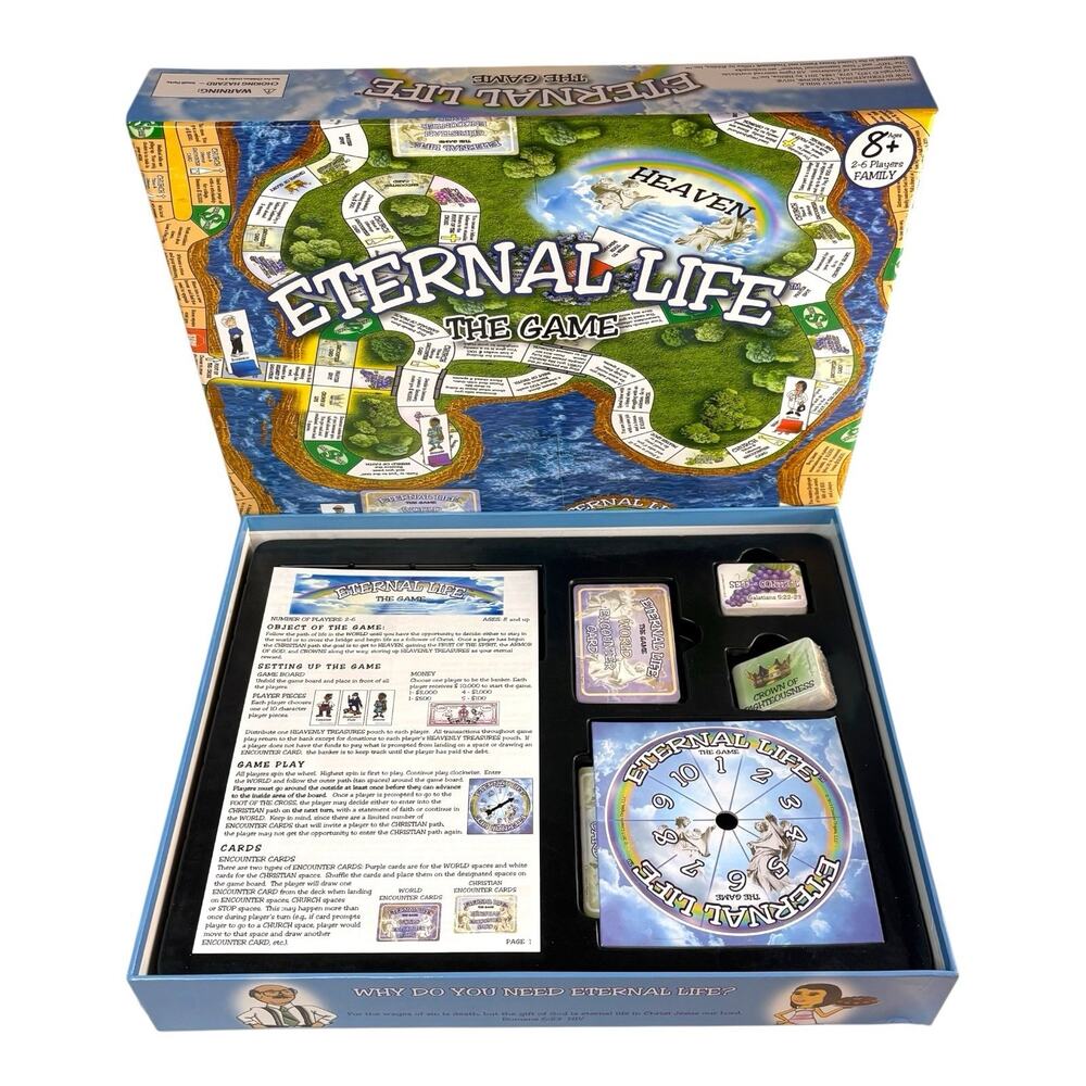 NEW OPEN BOX "Eternal Life The Game" Christian Religious Bible 2013 Biblica, Inc